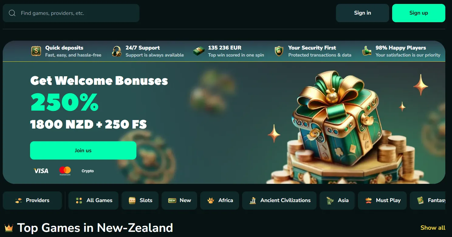 Trip2VIP Casino New Zealand